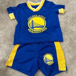 Great Condition Golden State Warriors 2 Piece Toddler Set